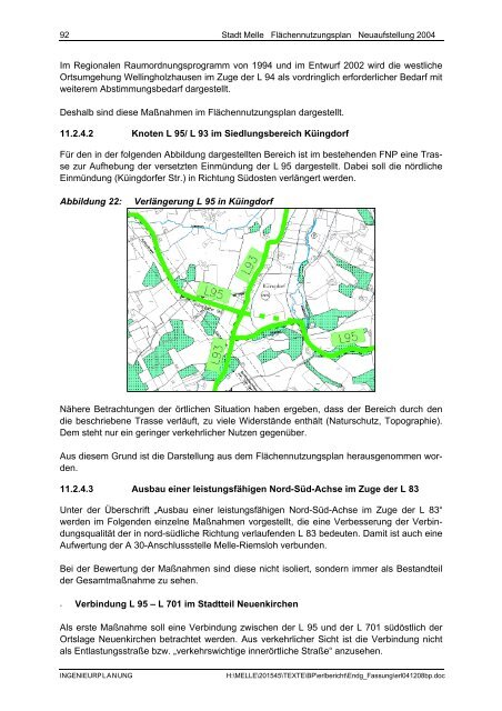 Stadt Melle: ''Flächennutzungsplan Neuaufstellung 2004 ...