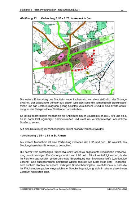 Stadt Melle: ''Flächennutzungsplan Neuaufstellung 2004 ...