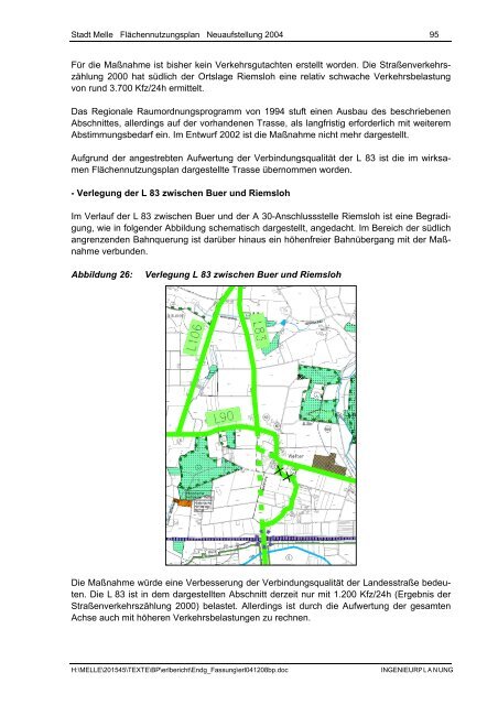 Stadt Melle: ''Flächennutzungsplan Neuaufstellung 2004 ...