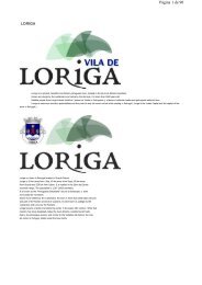 Extratos da obra do historiador António Conde, História concisa da vila de Loriga - Das origens á extinção do município 