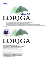 Extratos da obra do historiador António Conde, História concisa da vila de Loriga - Das origens á extinção do município
