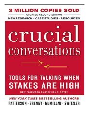 eBook Crucial Conversations Tools for Talking When Stakes Are High Second Edition Free books