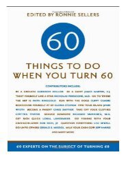 Download PDF Sixty Things to Do When You Turn Sixty Full Ebook