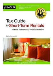Download PDF Tax Guide for Short-Term Rentals Airbnb Homeaway Vrbo and More Full pages