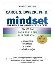 eBook Mindset The New Psychology of Success Free eBook