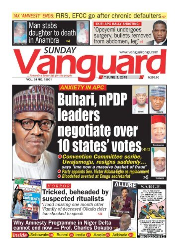 03062018 - ANXIETY IN APC : Buhari, nPDP leaders negotiae over 10 state's votes