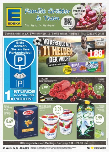 EDEKA Grütter Angebote vom 04. bis zum 09.06.2018