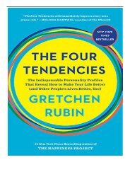 eBook The Four Tendencies The Indispensable Personality Profiles That Reveal How to Make Your Life Better