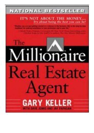 eBook The Millionaire Real Estate Agent It's Not About The Money.It's About Being The Best You Can Be