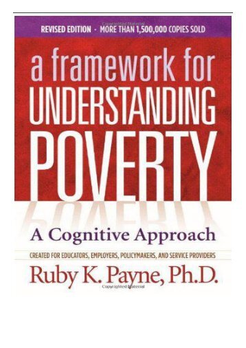 eBook Title A Framework for Understanding Poverty 5th Edition Free online