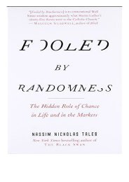 PDF Download Fooled by Randomness The Hidden Role of Chance in Life and in the Markets Free books