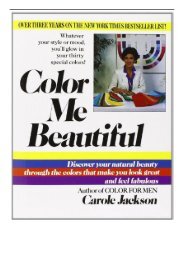 [PDF] Download Color ME Beautiful Discover Your Natural Beauty through the Colors That Make You Look