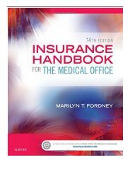 [PDF] Download Insurance Handbook for the Medical Office 14e Full pages