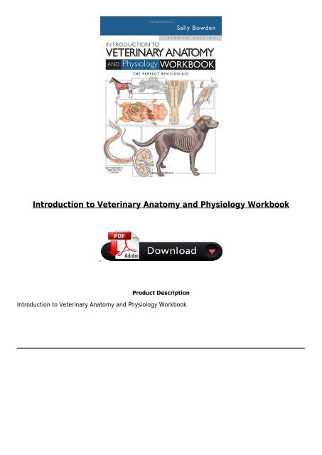 [PDF] Download Introduction to Veterinary Anatomy and Physiology Workbook Full pages