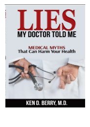 [PDF] Download Lies My Doctor Told Me Medical Myths That Can Harm Your Health Full ePub