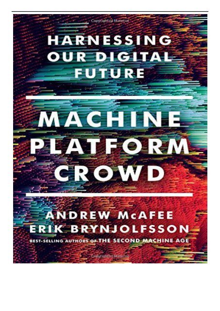 Pdf Download Machine Platform Crowd Harnessing The Digital