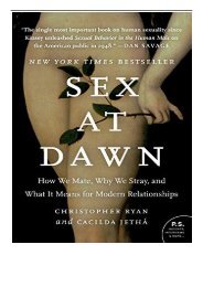 [PDF] Download Sex at Dawn How We Mate Why We Stray and What It Means for Modern Relationships Full