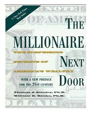 [PDF] Download The Millionaire Next Door The Surprising Secrets of America's Wealthy Full ePub