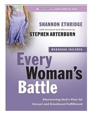 [PDF] Every Woman's Battle Every Man Full pages