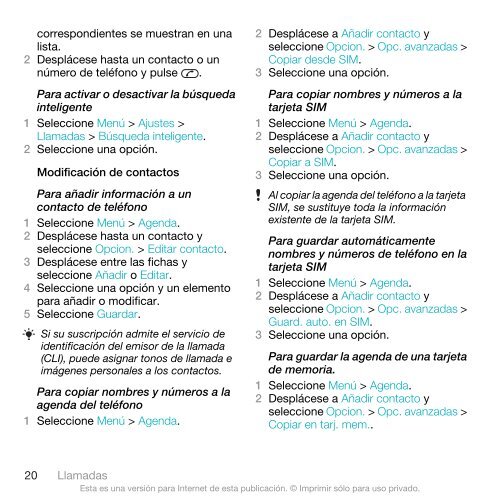 Sony Ericsson W508 Walkman userguide_ES