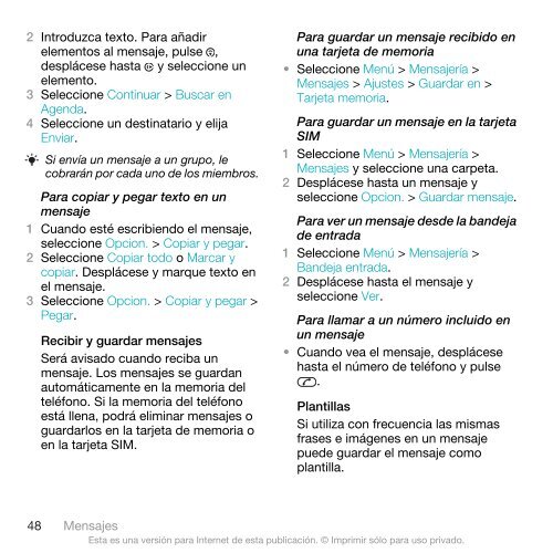 Sony Ericsson W508 Walkman userguide_ES