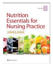 [PDF] Nutrition Essentials for Nursing Practice Full Online