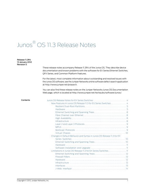 Release Notes 11.3R4 - Juniper Networks