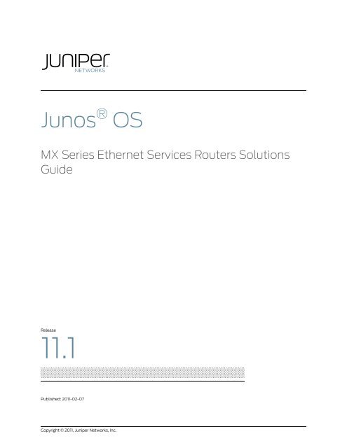 MX Series Routers  Juniper Networks US