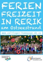 Sportjugend Osnabrück-Land Ferienfreizeit Rerik ... - BSV-Holzhausen