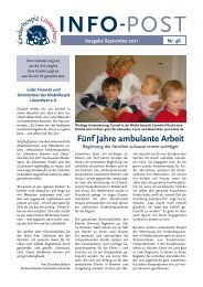 Download der Infopost Nr. 46 - Kinderhospiz Löwenherz