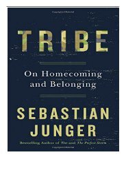 PDF Download Tribe On Homecoming and Belonging Full Online