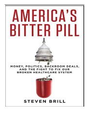 Best PDF America's Bitter Pill How Obamacare Proves That Our System is Broken Full Page