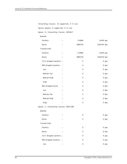 Junos OS Interfaces Command Reference - Juniper Networks