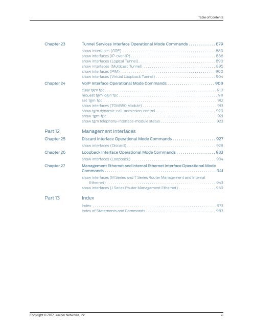 Junos OS Interfaces Command Reference - Juniper Networks