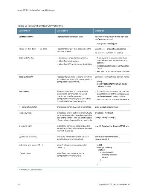 Junos OS Interfaces Command Reference - Juniper Networks