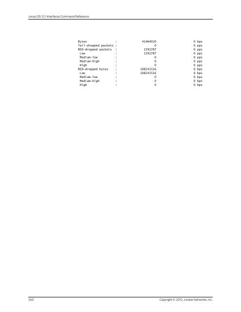 Junos OS Interfaces Command Reference - Juniper Networks