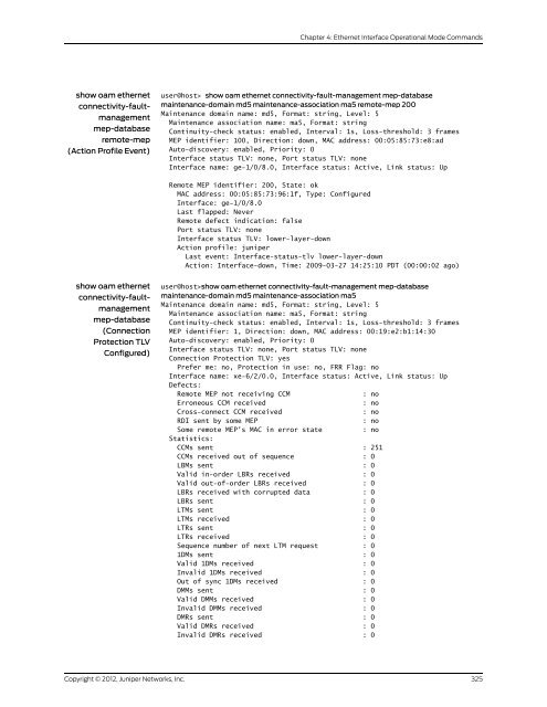 Junos OS Interfaces Command Reference - Juniper Networks