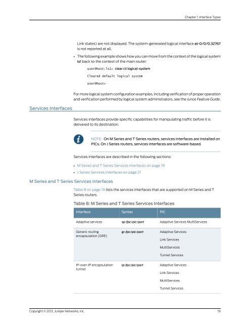 Junos OS Interfaces Command Reference - Juniper Networks