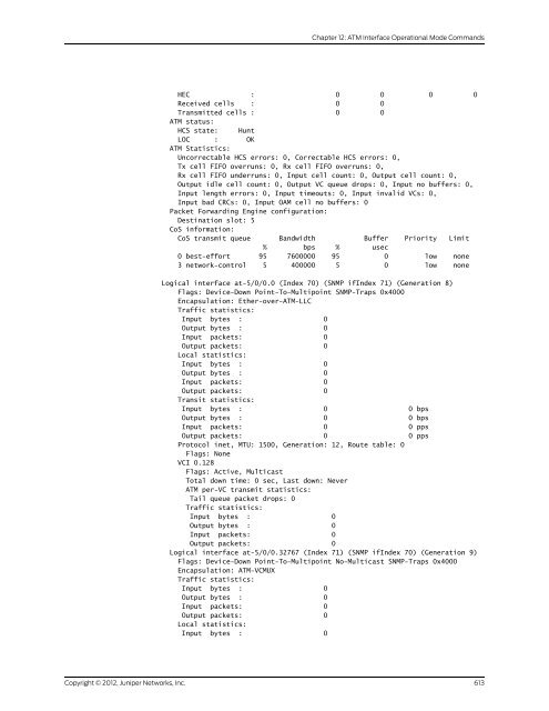 Junos OS Interfaces Command Reference - Juniper Networks