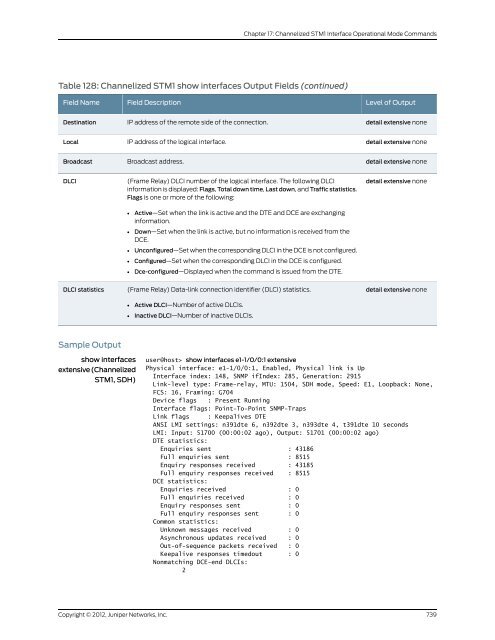 Junos OS Interfaces Command Reference - Juniper Networks