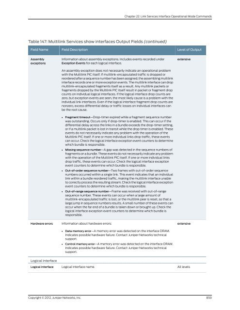 Junos OS Interfaces Command Reference - Juniper Networks