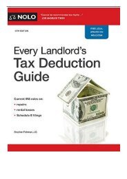 Best PDF Every Landlord's Tax Deduction Guide Full eBook