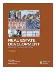 Best PDF Real Estate Development Principles and Process Full Books