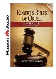 Best PDF Robert's Rules of Order Full Books