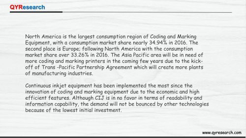 Global Coding and Marking Equipment market is expected to reach USD 2470.62 million by the end of 2022