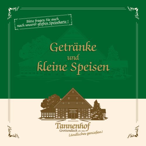 Getränke kleine Speisen Getränke kleine Speisen