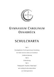 gymnasium carolinum osnabrück schulcharta