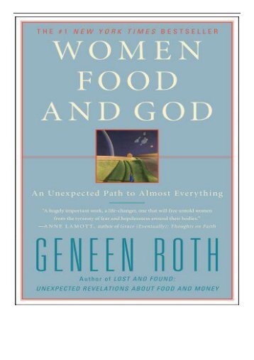 PDF Download Women Food and God An Unexpected Path to Almost Everything Free eBook