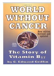 PDF Download World without Cancer The Story of Vitamin B17 Free eBook