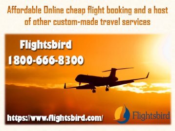 Affordable Online Flight Booking @Flightsbird
